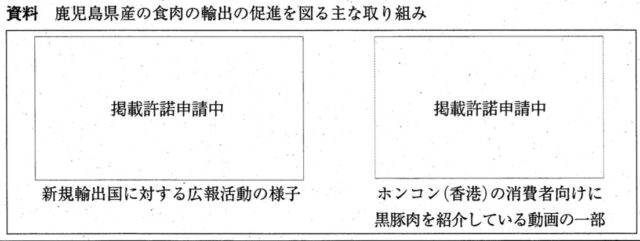 鹿児島県産の食肉の輸出の促進を図る主な取り組み