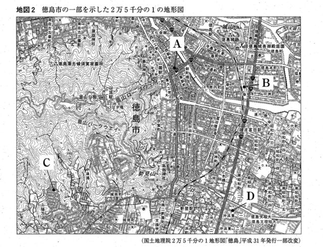 地形図から読み解く問題