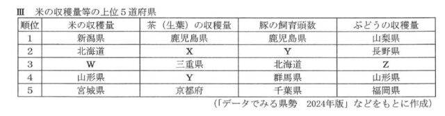 図14:問題の図(Ⅲ 表)