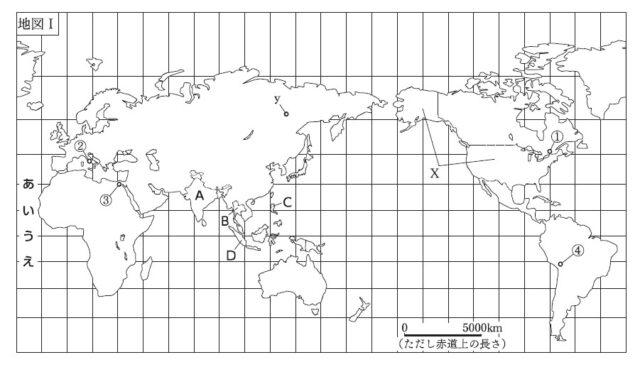 図1：問題の図(地図Ⅰ)